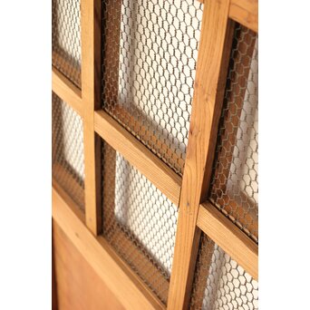 総欅 網の升格子蔵戸　W095YD 