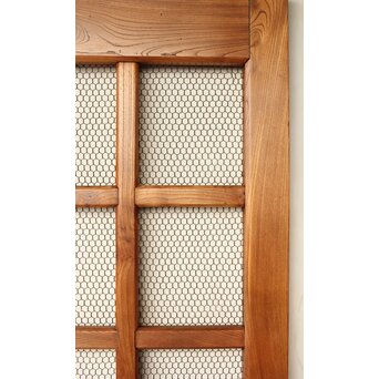 総欅 網の升格子蔵戸　W095YD 