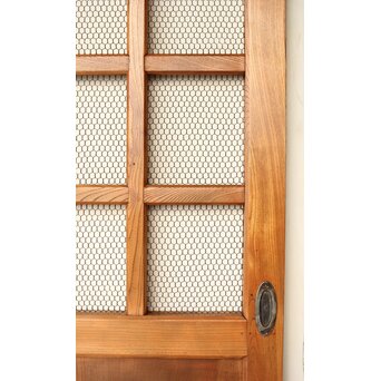 総欅 網の升格子蔵戸　W095YD 