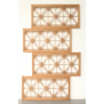 蜀江組子 引戸 4枚1組　R0294 ウラ　障子を貼る面