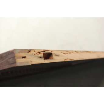 平格子戸 2枚1組　L1089 内一枚足元に　少し虫痕　戸車を付ければ問題ないと思います