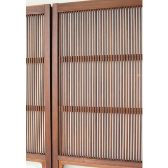 ガラス入 格子戸 3枚1組　L1091 通常より細いピッチの格子　繊細な印象です