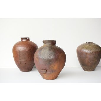 古信楽壺　P397 並べても素敵
