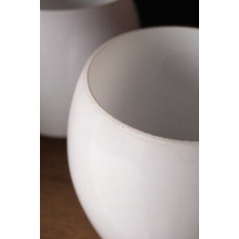 太った円柱 乳白色電笠 4個1組　A069 