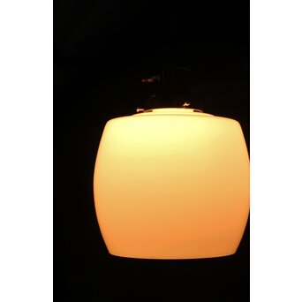 太った円柱 乳白色電笠 4個1組　A069 