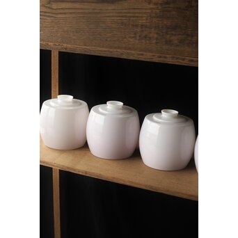 太った円柱 乳白色電笠 4個1組　A069 