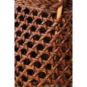 初代 田辺竹雲斎 竹卷竹花籠　U328 