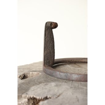 大西清右衛門 作 鉄製 鴨爪炉五徳 共箱　M356 