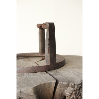 大西清右衛門 作 鉄製 鴨爪炉五徳 共箱　M356 