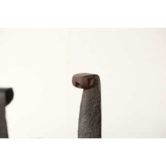 大西清右衛門 作 鉄製 鴨爪炉五徳 共箱　M356 