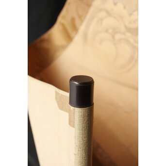 倣 五十嵐浚明【瀧鯉図】紙本掛軸　Z405 