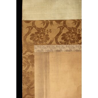 倣 五十嵐浚明【瀧鯉図】紙本掛軸　Z405 