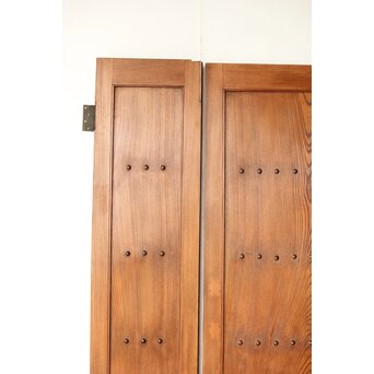 欅の観音扉仕様蔵戸 2枚1組　W098Y 