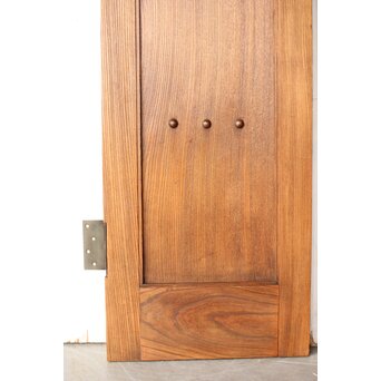 欅の観音扉仕様蔵戸 2枚1組　W098Y 