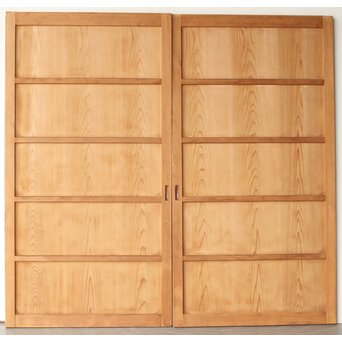 角桟 杉の板戸 3枚1組　B1030Y AB　ウラ