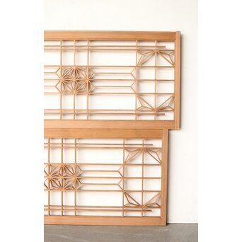 変わり組子 障子欄間引戸 2枚1組　R0297 