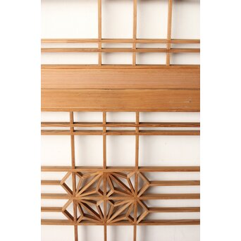 変わり組子 障子欄間引戸 2枚1組　R0297 