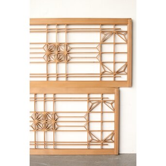 変わり組子 障子欄間引戸 2枚1組　R0297 