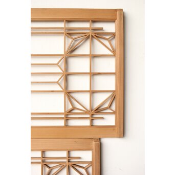 変わり組子 障子欄間引戸 2枚1組　R0297 