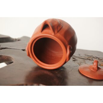 杉江木仙 常滑 朱泥茶注/急須　P341 