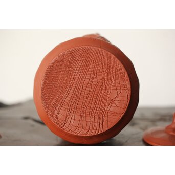 杉江木仙 常滑 朱泥茶注/急須　P341 