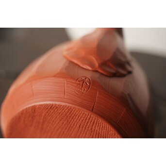 杉江木仙 常滑 朱泥茶注/急須　P341 