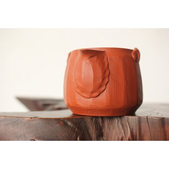 杉江木仙 常滑 朱泥茶注/急須　P341 