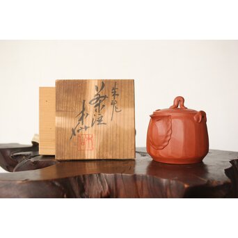 杉江木仙 常滑 朱泥茶注/急須　P341 