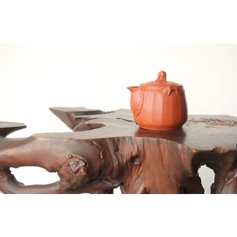 杉江木仙 常滑 朱泥茶注/急須　P341