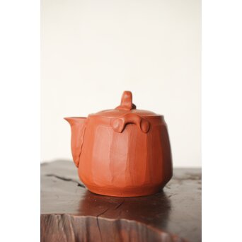 杉江木仙 常滑 朱泥茶注/急須　P341 