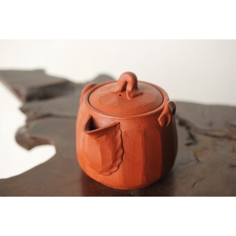 杉江木仙 常滑 朱泥茶注/急須　P341 