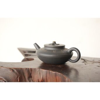 初代か 伊藤赤水 佐渡金山産 無名異製 茶注/急須　P342 