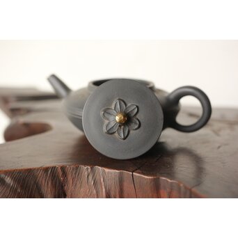 初代か 伊藤赤水 佐渡金山産 無名異製 茶注/急須　P342 