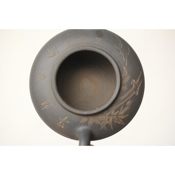 初代か 伊藤赤水 佐渡金山産 無名異製 茶注/急須　P342 