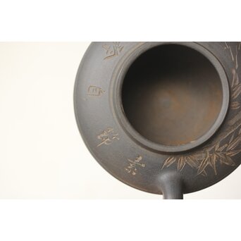 初代か 伊藤赤水 佐渡金山産 無名異製 茶注/急須　P342 