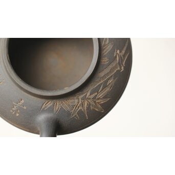 初代か 伊藤赤水 佐渡金山産 無名異製 茶注/急須　P342 