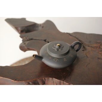 初代か 伊藤赤水 佐渡金山産 無名異製 茶注/急須　P342 