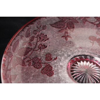 オールドバカラ エグランティエ/エグランチエ Baccarat "Eglantier" 大皿　Y042 