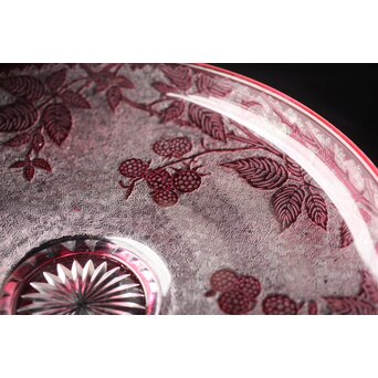 オールドバカラ エグランティエ/エグランチエ Baccarat "Eglantier" 大皿　Y042 