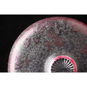 オールドバカラ エグランティエ/エグランチエ Baccarat "Eglantier" 大皿　Y042 