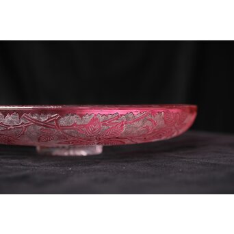 オールドバカラ エグランティエ/エグランチエ Baccarat "Eglantier" 大皿　Y042 