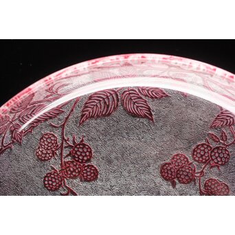 オールドバカラ エグランティエ/エグランチエ Baccarat "Eglantier" 大皿　Y042 