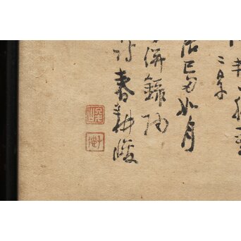 西田春耕 文人画襖絵 4枚1組　Z409 