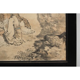 西田春耕 文人画襖絵 4枚1組　Z409 