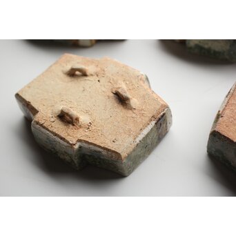 坪島土平 いせ廣永窯 織部向付 六客　P347 