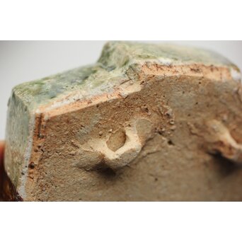 坪島土平 いせ廣永窯 織部向付 六客　P347 