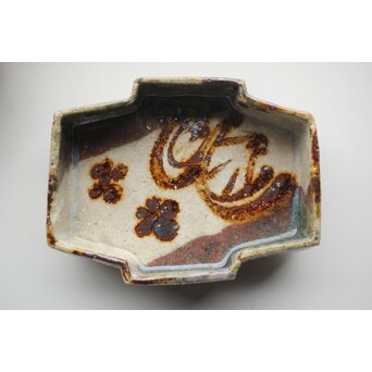 坪島土平 いせ廣永窯 織部向付 六客　P347 