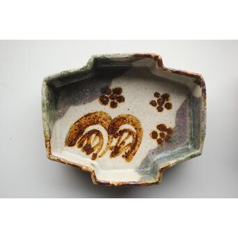 坪島土平 いせ廣永窯 織部向付 六客　P347 