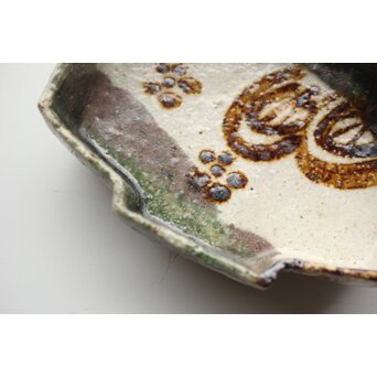 坪島土平 いせ廣永窯 織部向付 六客　P347 