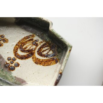 坪島土平 いせ廣永窯 織部向付 六客　P347 